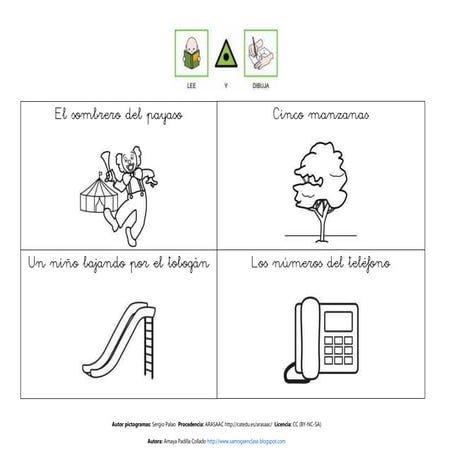 Lecturas comprensivas con dibujos
