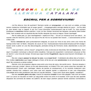 Lectura segona català
