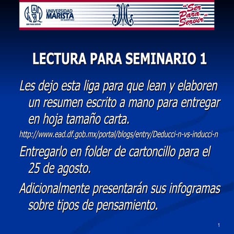 Lectura seminario