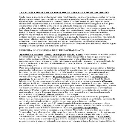 Lecturas FilosofíA
