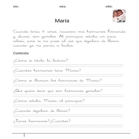 LECTURAS COMPRENSIVAS