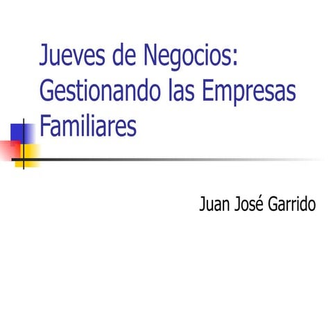 Liderazgo en las empresas familiares | DOCX