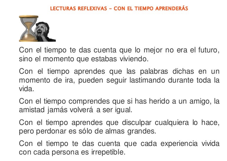Lecturas reflexivas