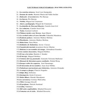 Lecturas voluntarias