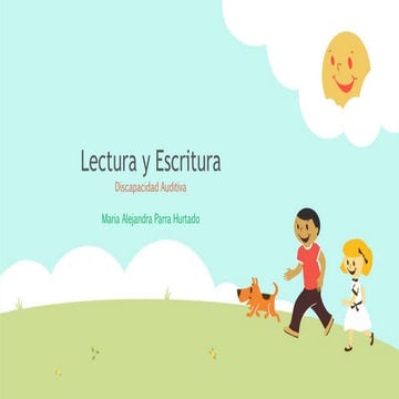 Lectura y escritura Discapacidad Auditiva