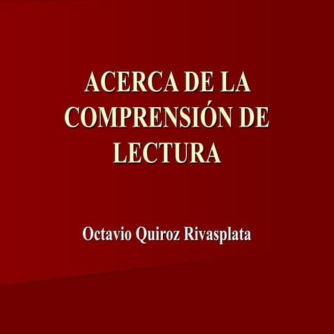 Lectura y redacción