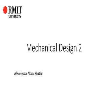 Lecture-1 for mecchanical design 2 for me