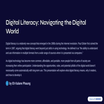 Digital Literacy for beginner Lecture #02