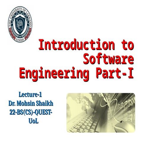 Introduction to Software Engineering.ppt