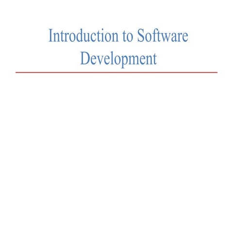 Lecture 1-intro-to-software-development | PPT