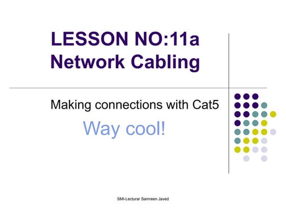 Network Cabling | PPT | Computer Networking | Computing