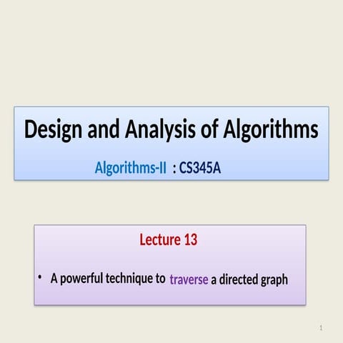 Lecture-13-CS345A-2023 of Design and Analysis