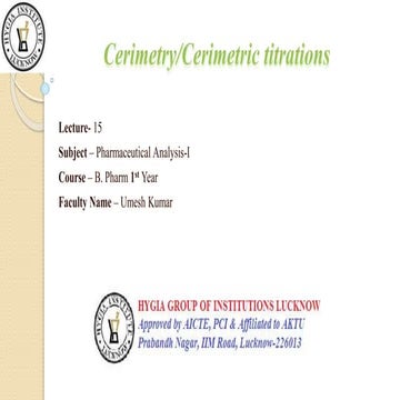 Lecture - 15 Cerimetry.pptx