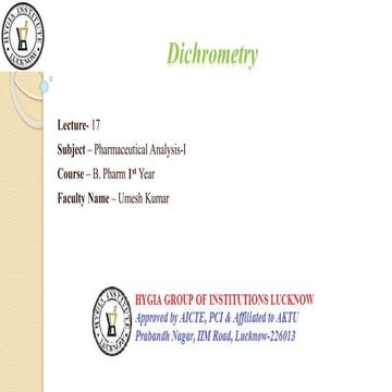 Lecture - 17 Dichrometry.pptx
