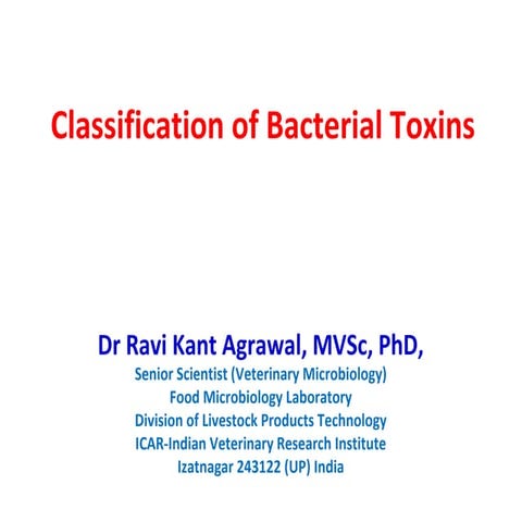 Classification and nomenclature of bacterial toxins 