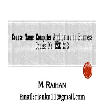 Lecture 2 | PPT