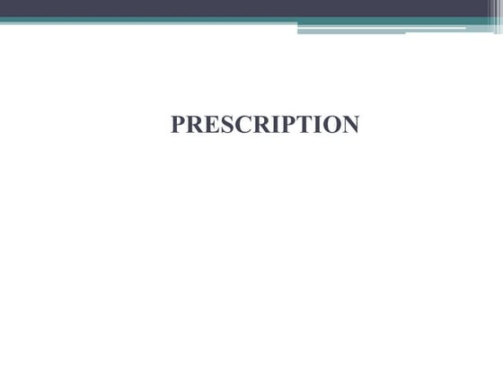 Prescription.ppt