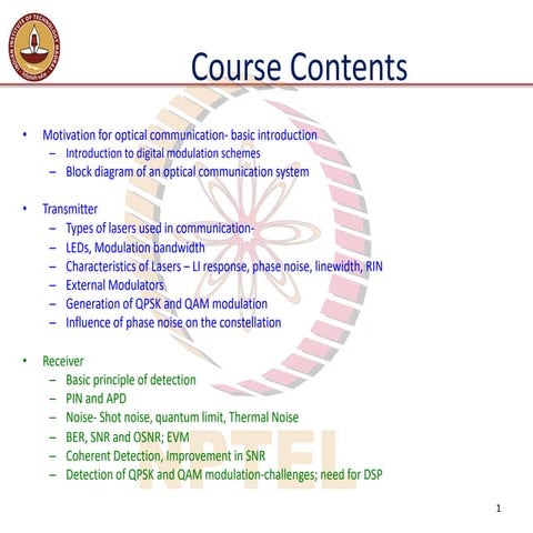 optical fiber communication introduction | PDF
