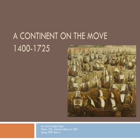 Lecture 2 A Continent On The Move