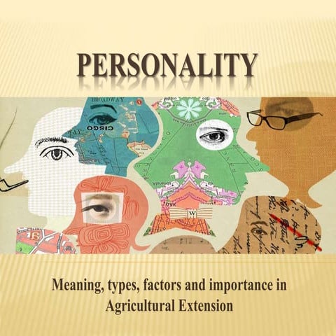 personality- Meaning, definition, types, importance