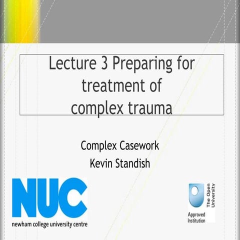 Lecture 3 preparing for treatment