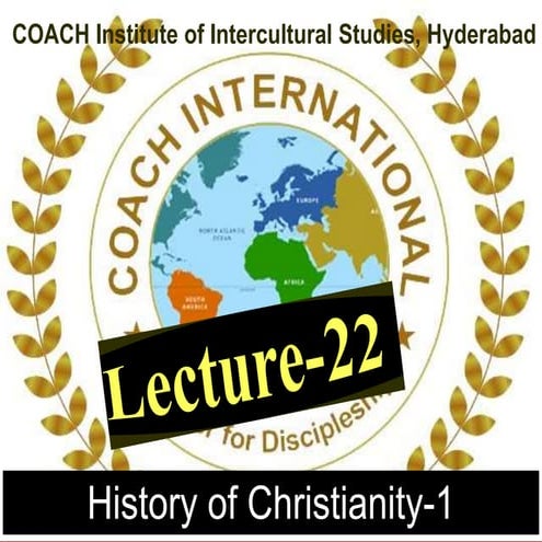 Lecture 22: History of Christianity-1; Iconoclast Controversy