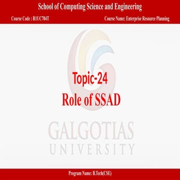 Lecture-24- Role of SSAD ERP NOTES .pptx