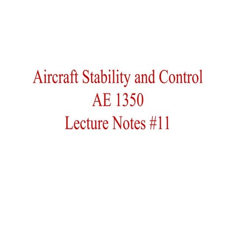 Lecture11 Static and Dynamic Stability.ppt