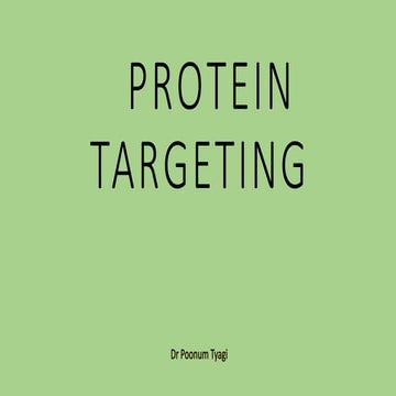 Protein targeting | PPTX