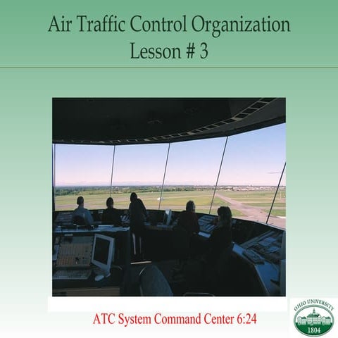 Air Traffic Control Organization Lesson