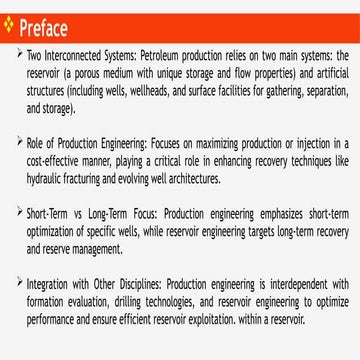 Components of the Petroleum Production System