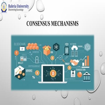 Overview of Blockchain Consensus Mechanisms | PPTX