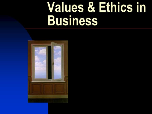 Often The Ethical Tone Of A Business Is Set By: Lecture- 3a Business Ethics.pptx