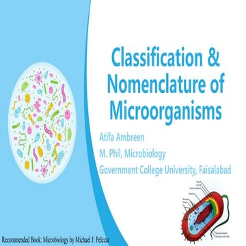 Nomenclature and classification of microorganisms - 2021 