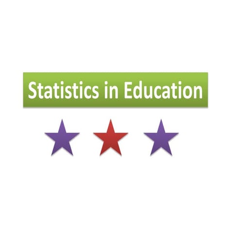 Role of Statistics in Education