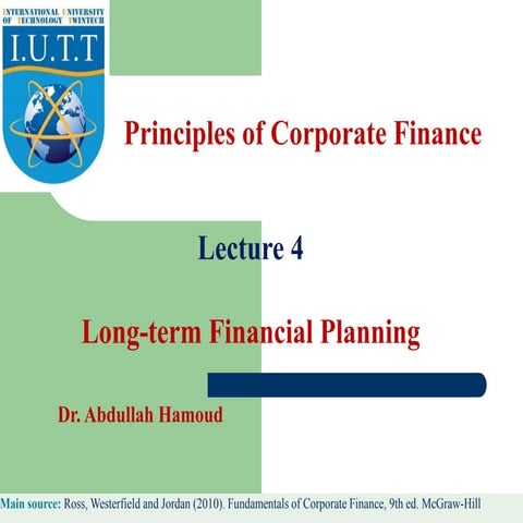 Principle corporate finance 