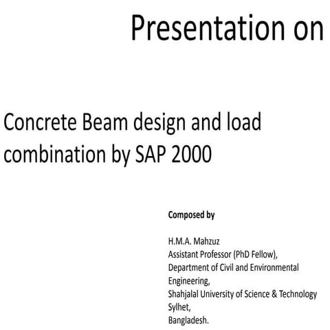 Lecture 4 beam design and load combination