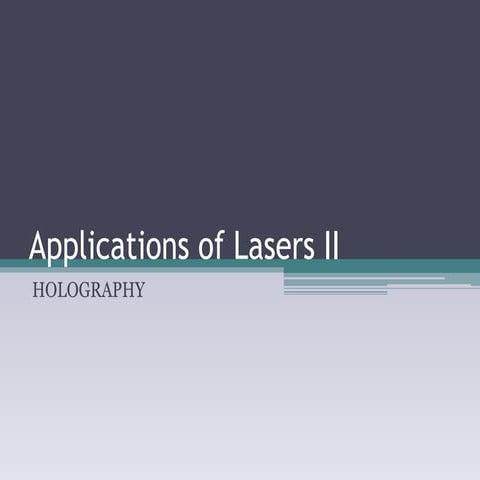 Lecture Holography basics and applications