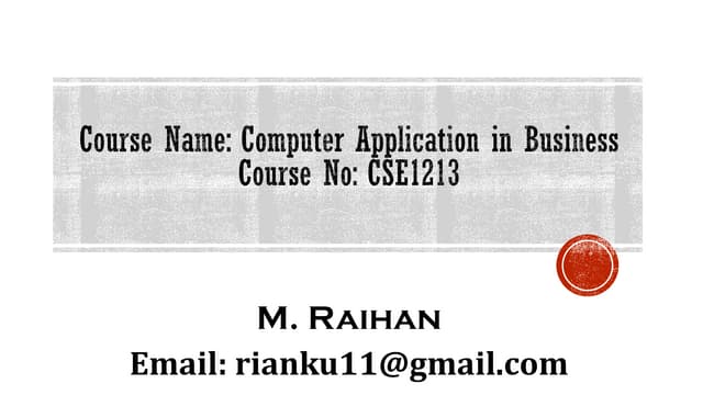Lecture 6