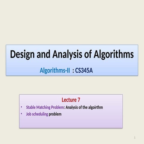 Lecture-7-CS345A-2023 of Design and Analysis
