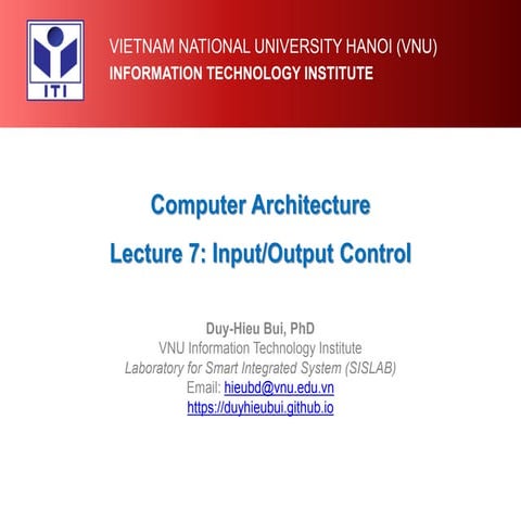 Lecture-7-IO-Control.pdf - Input output control | PDF