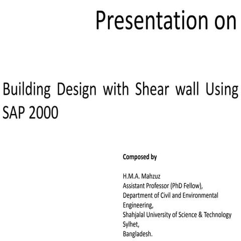Lecture 7 shear wall