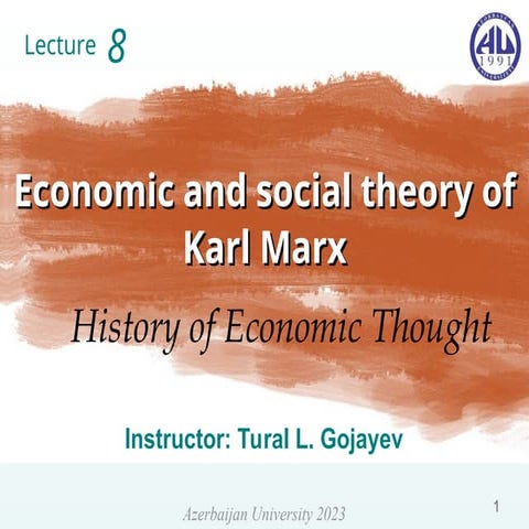History of economic thought - lecture 8.ppt