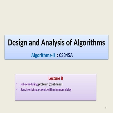 Lecture-8-CS345A-2023 of Design and Analysis