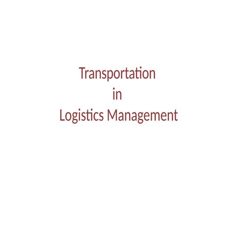 Lecture-8 Logistics Transportation system.pptx