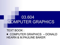 multimedia and computer graphics | PPT