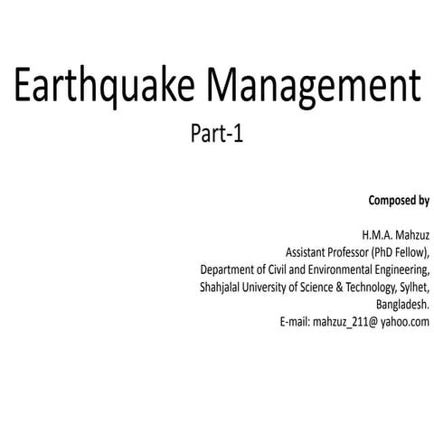 Lecture earthquake-3