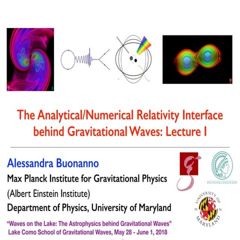 The Analytical/Numerical Relativity Interface behind Gravitational Waves: Lec...