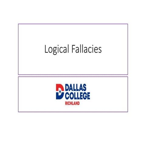 Logical Fallacies 