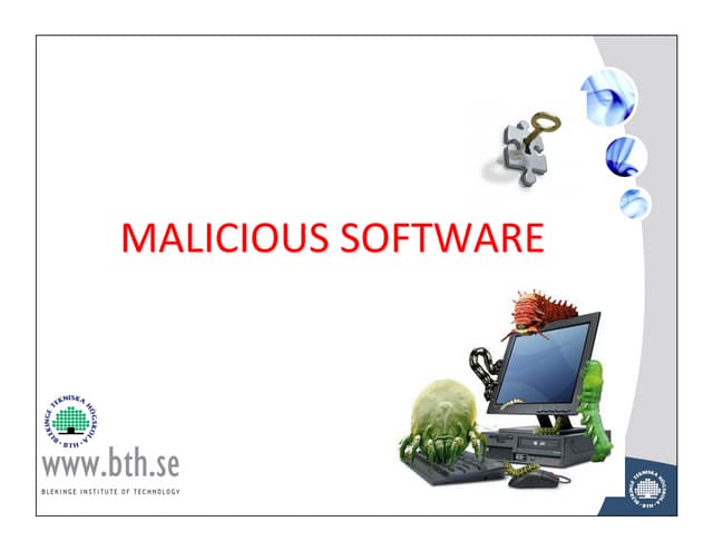 Lecture malicious software